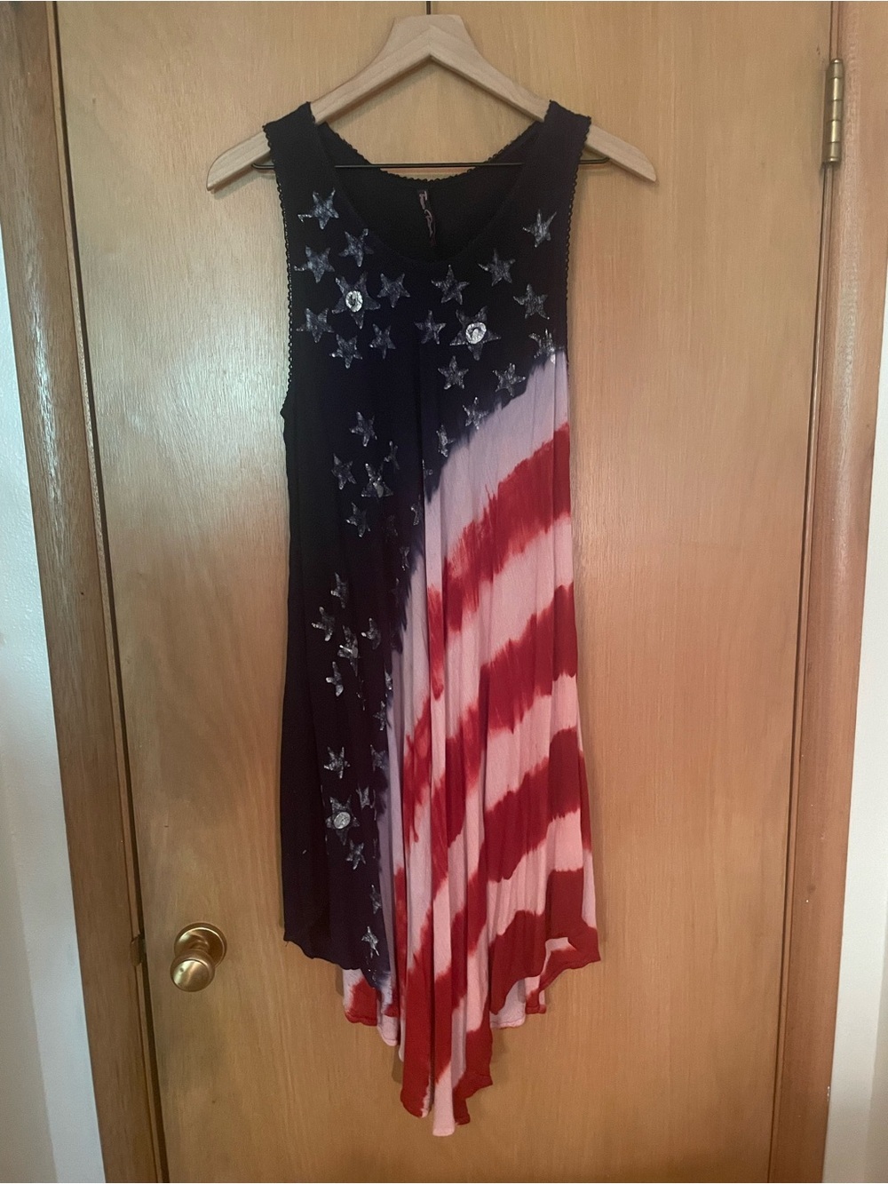 Vtg True Rock Americana 🇺🇸 Dress Open Size